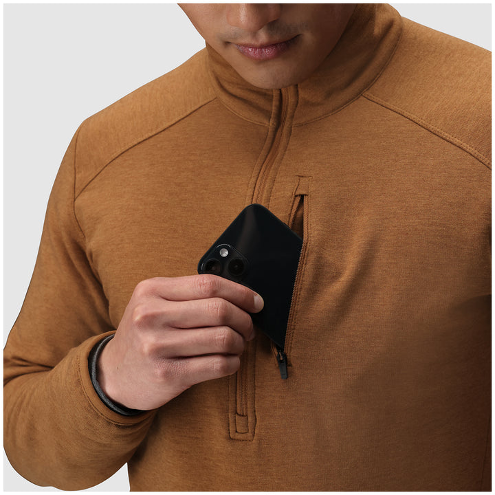 Outdoor Research Crescent Fleece Half Zip - Men's Bronze