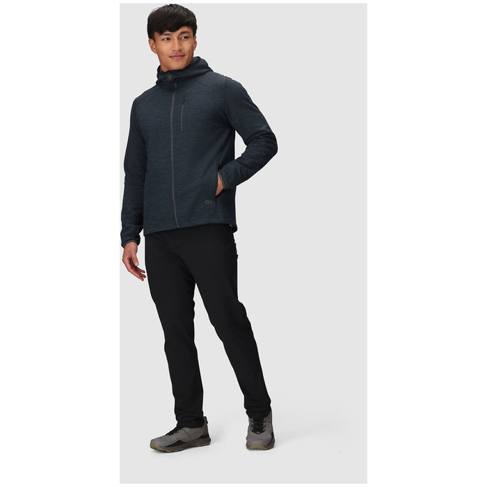 Outdoor Research Crescent Fleece Full Zip Hoodie - Men's Storm Heather