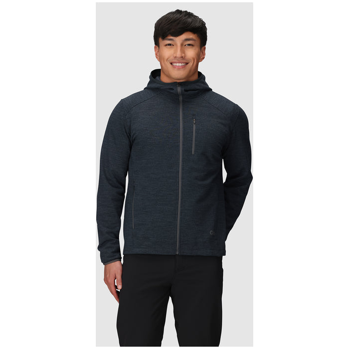 Outdoor Research Crescent Fleece Full Zip Hoodie - Men's Storm Heather
