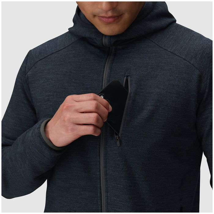 Outdoor Research Crescent Fleece Full Zip Hoodie - Men's Storm Heather