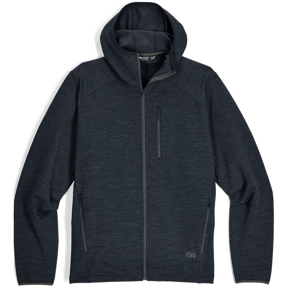 Outdoor Research Crescent Fleece Full Zip Hoodie - Men's Storm Heather