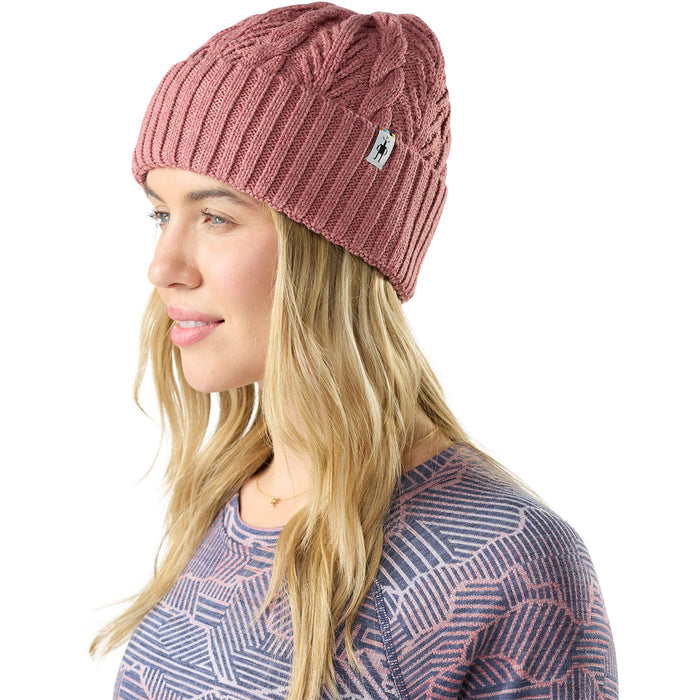 Smartwool Cable Knit Beanie Rosewood Heather