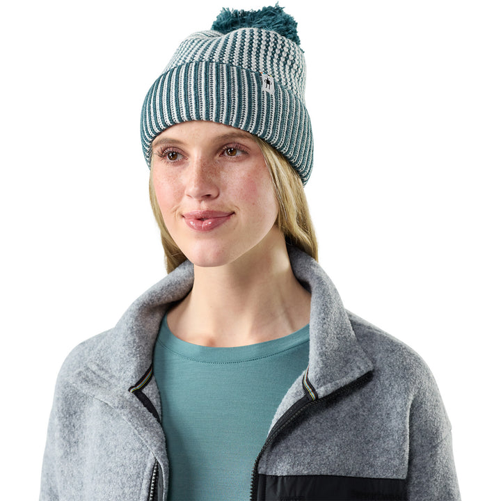 Smartwool Summit Knit Pom Beanie Dusty Teal