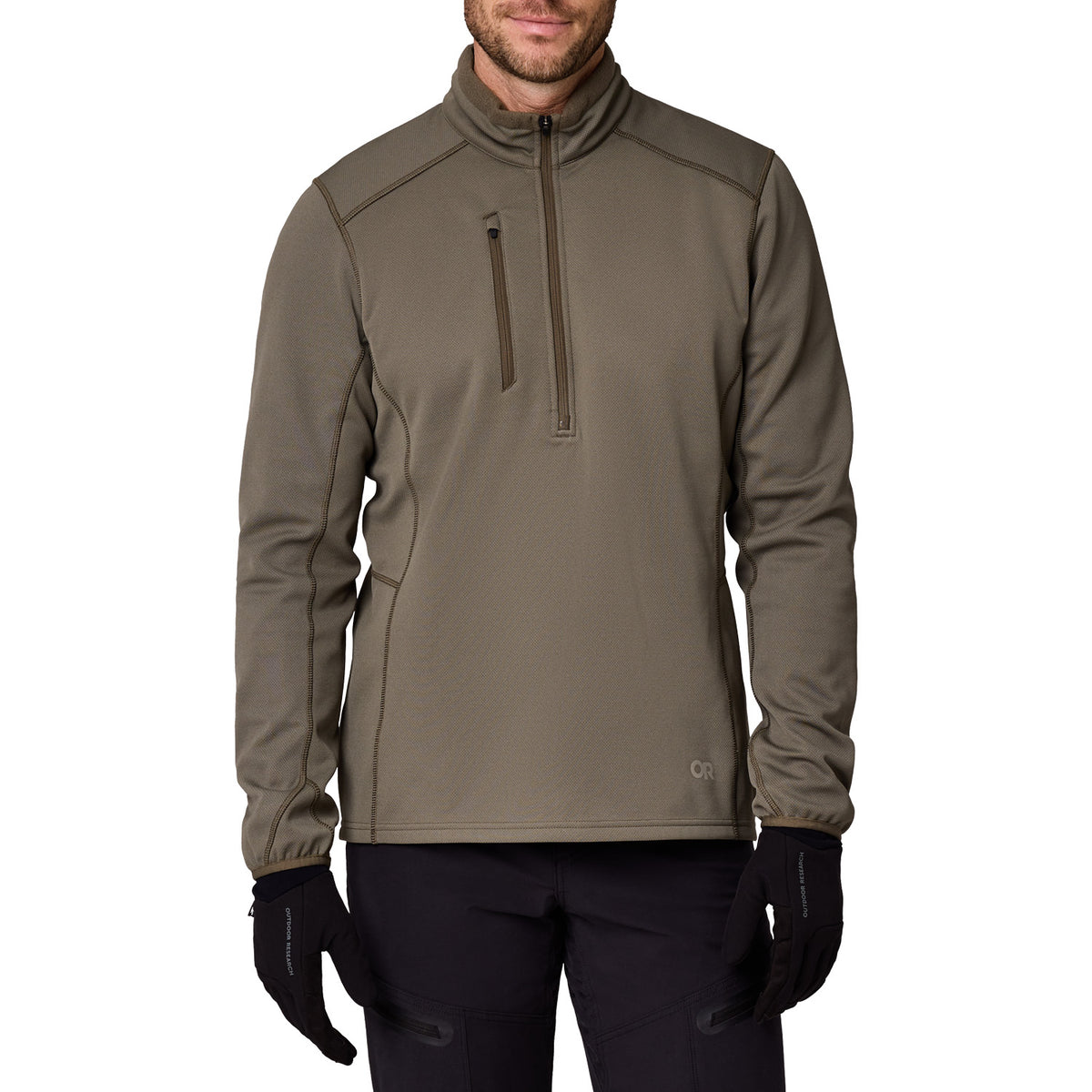 Outdoor Research Ceramik Fleece Half Zip - Men's Ranger Green