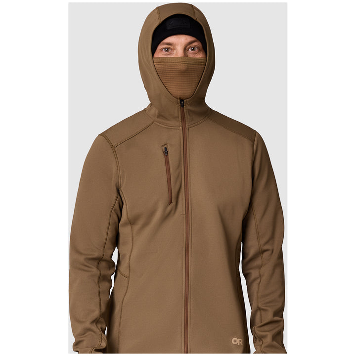 Outdoor Research Ceramik Fleece Full Zip Hoodie - Men's Coyote