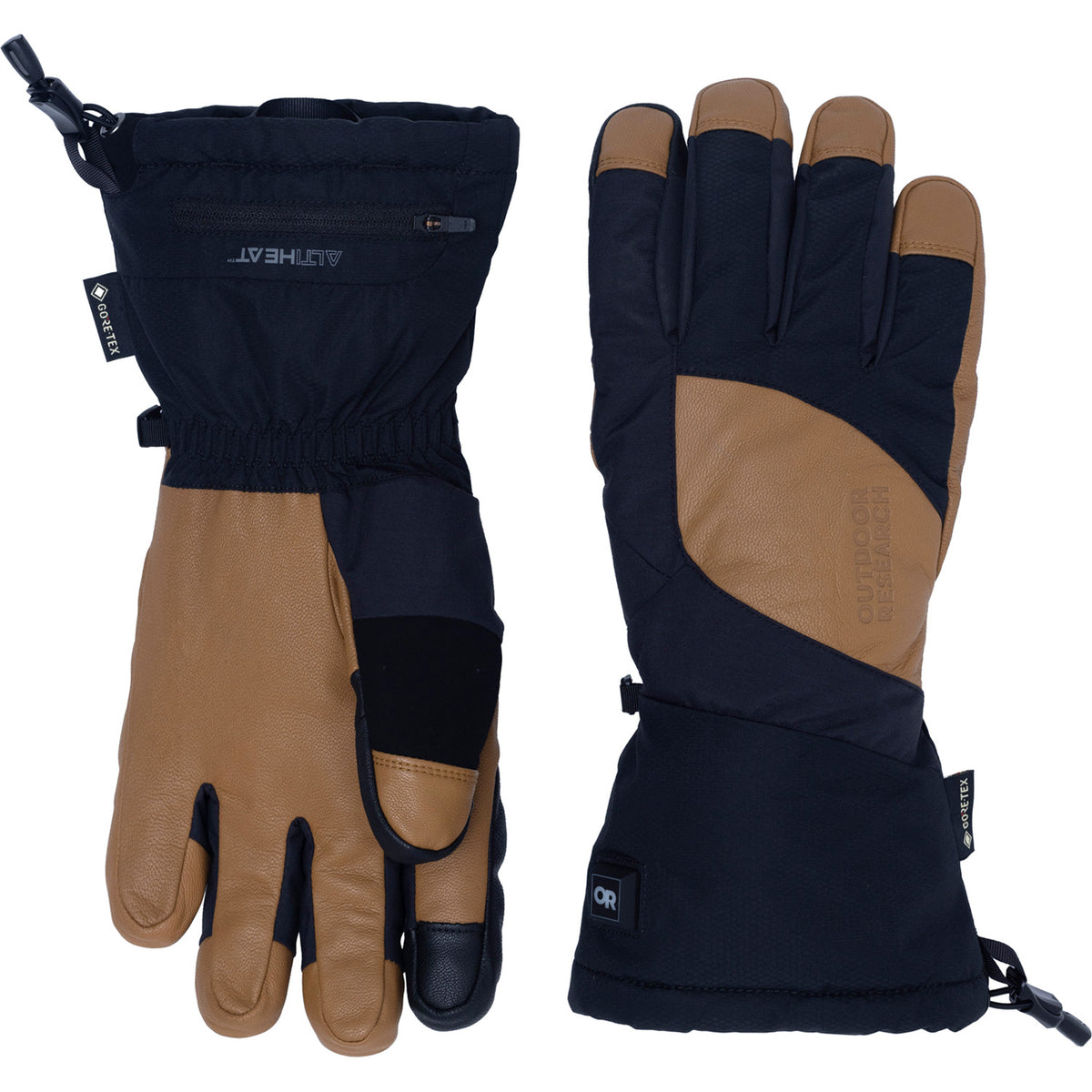 Outdoor Research Prevail Heated GORE-TEX Gloves Black/Dark Natural