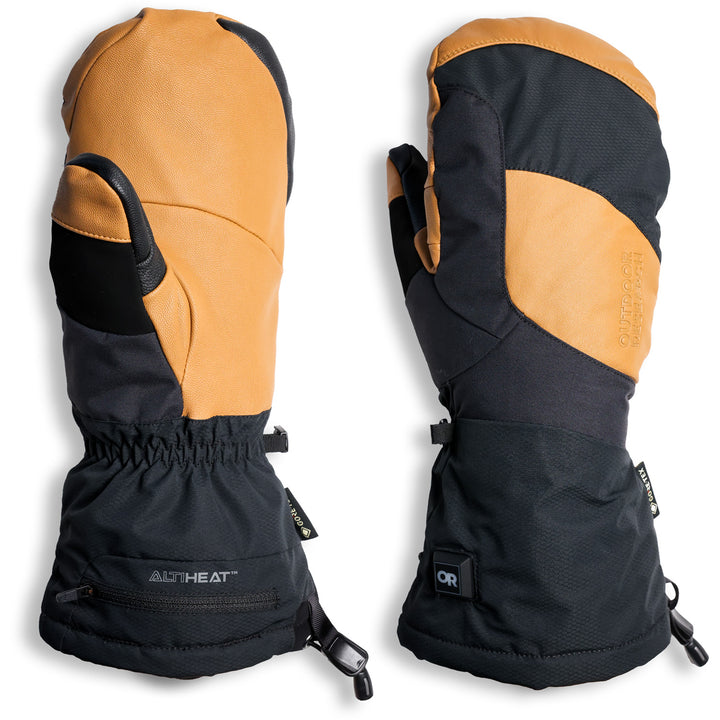 Outdoor Research Prevail Heated GORE-TEX Mittens Dark Natural/Black