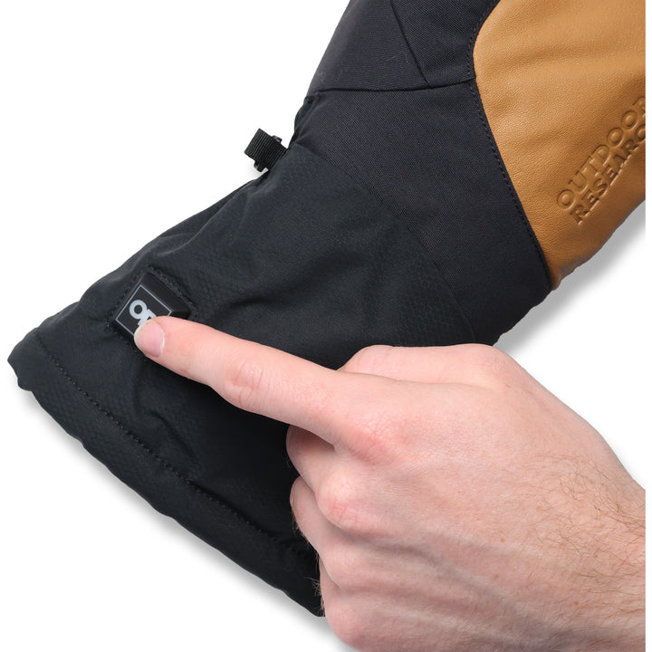 Outdoor Research Prevail Heated GORE-TEX Mittens Dark Natural/Black