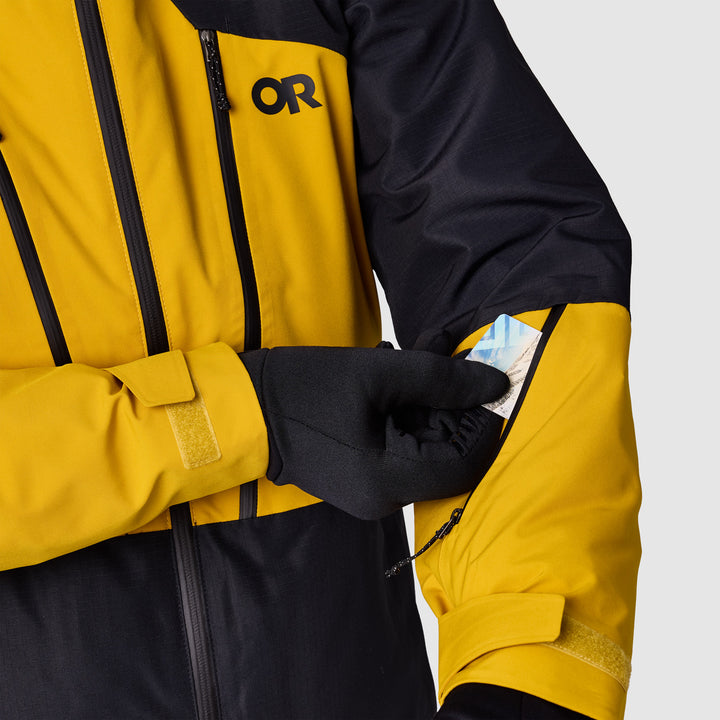 Outdoor Research Powderverse Jacket - Men's Amber/Black