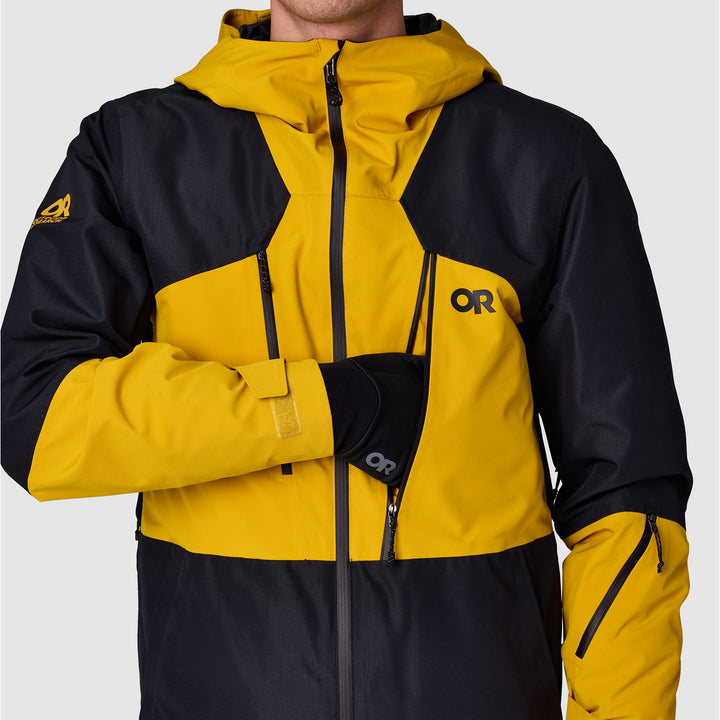 Outdoor Research Powderverse Jacket - Men's Amber/Black