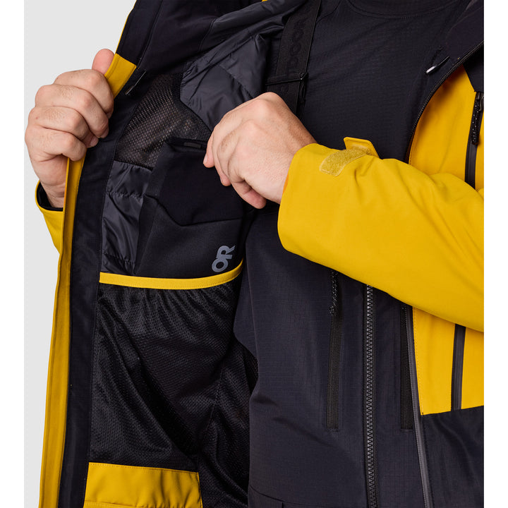 Outdoor Research Powderverse Jacket - Men's Amber/Black