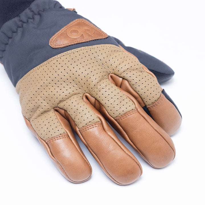 Outdoor Research Snowcrew Leather Gloves Dark Natural/Black