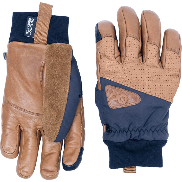 Outdoor Research Snowcrew Leather Gloves Dark Natural/Black
