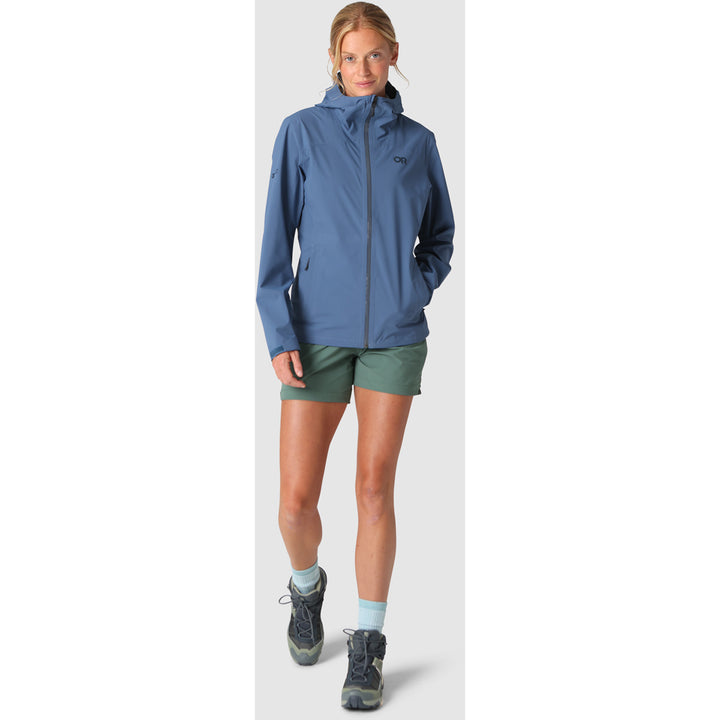 Outdoor Research Stratoburst Stretch Rain Jacket - Women's Skyline
