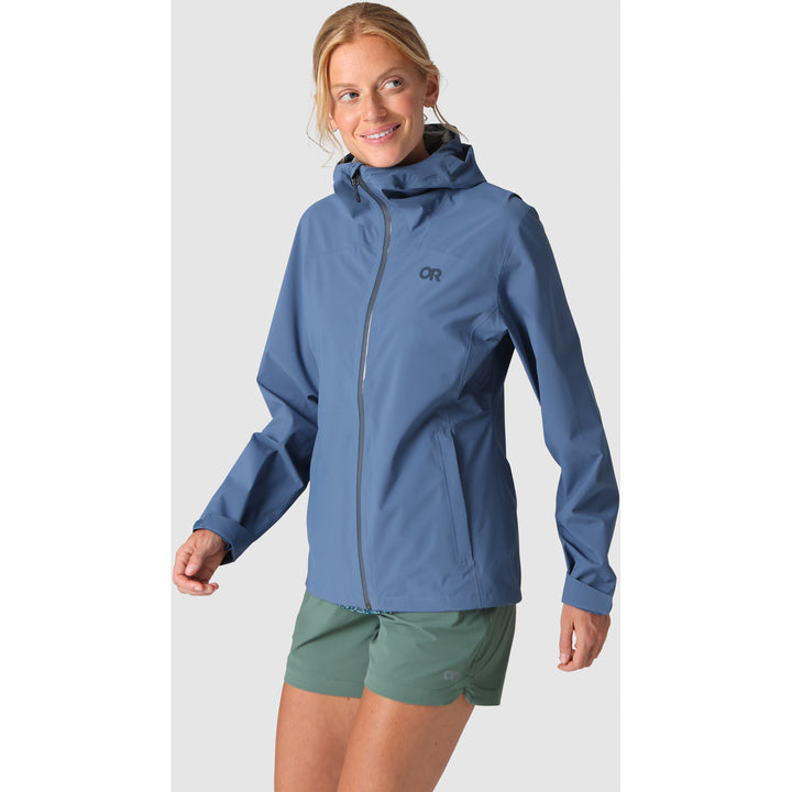 Outdoor Research Stratoburst Stretch Rain Jacket - Women's Skyline