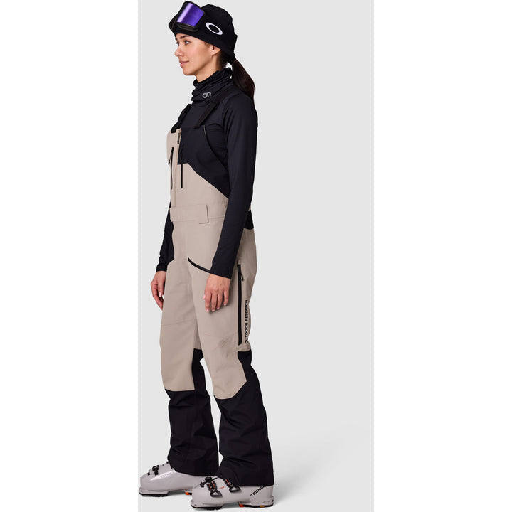 Outdoor Research Powderverse Bibs - Women's Pro Khaki/Black