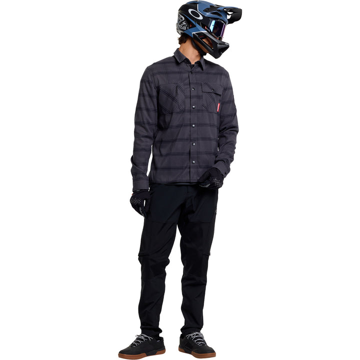 Troy Lee Designs Ruckus Ride Flannel YD Plaid Coal