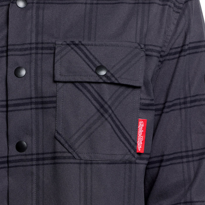 Troy Lee Designs Ruckus Ride Flannel YD Plaid Coal