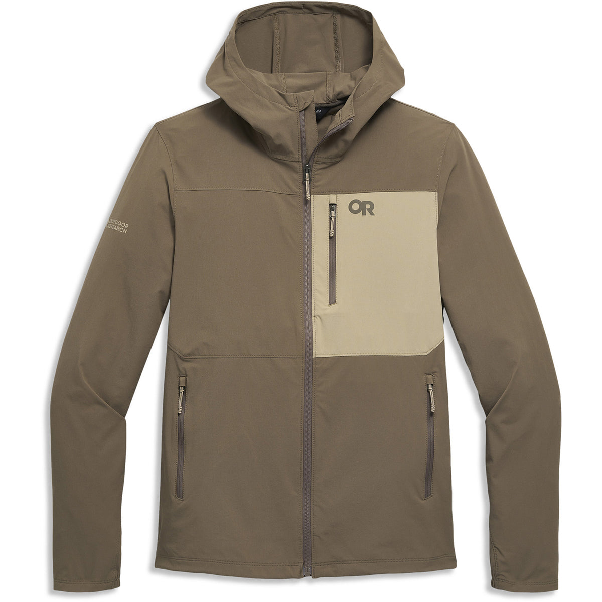 Outdoor Research Ferrosi Hoodie - Men's Gravel/Pro Khaki