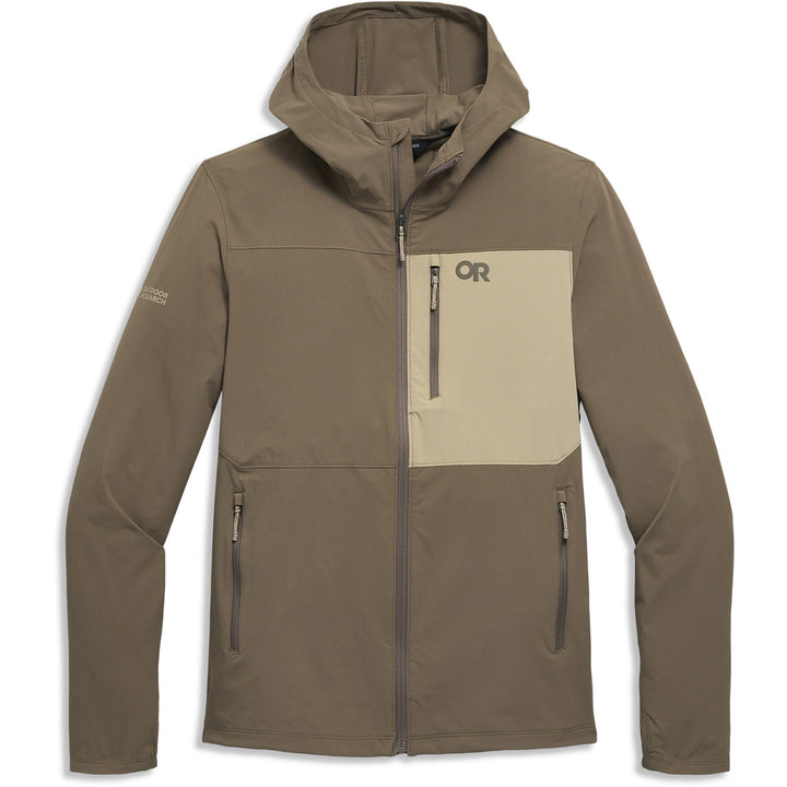 Outdoor Research Ferrosi Hoodie - Men's Gravel/Pro Khaki