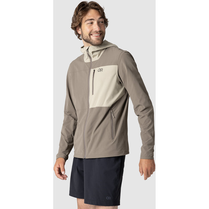 Outdoor Research Ferrosi Hoodie - Men's Gravel/Pro Khaki