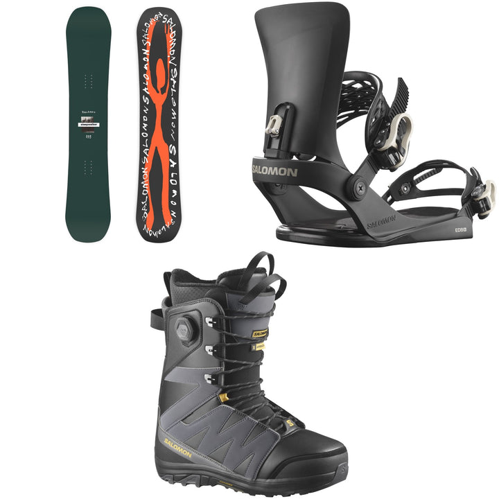 Salomon Sleepwalker Snowboard + EDB X Snowboard Bindings + X Approach Lace SJ Boa Snowboard Boots 2027