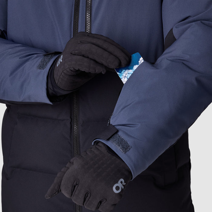 Outdoor Research Snowcrew Down Jacket - Men's Atlantic/Black