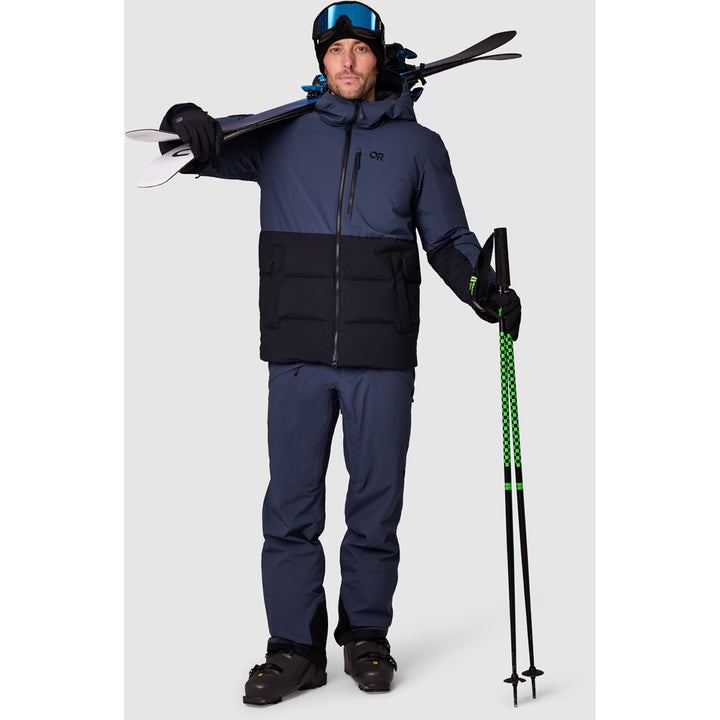 Outdoor Research Snowcrew Down Jacket - Men's Atlantic/Black