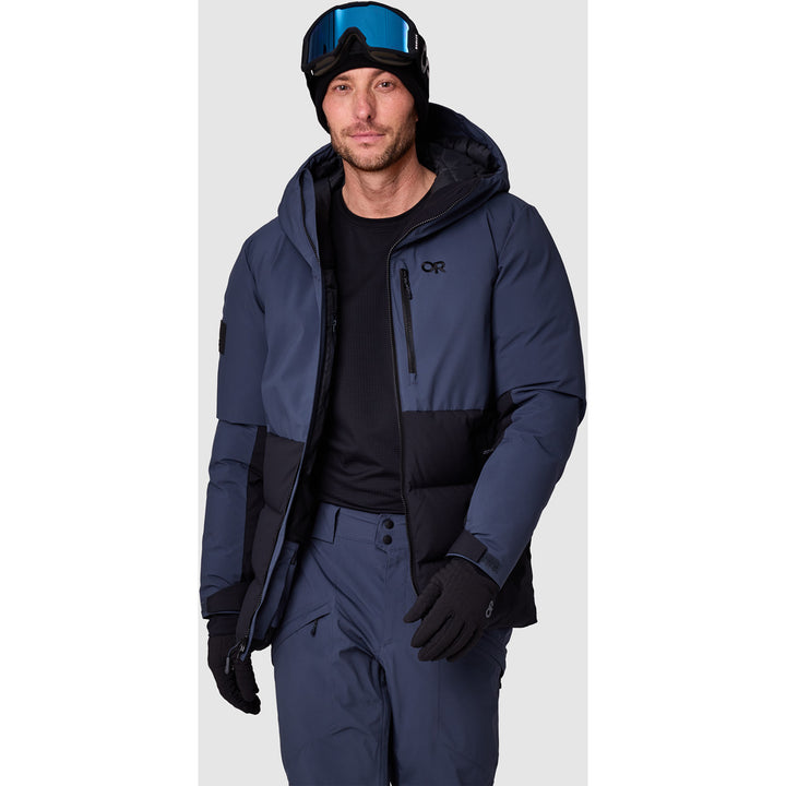 Outdoor Research Snowcrew Down Jacket - Men's Atlantic/Black
