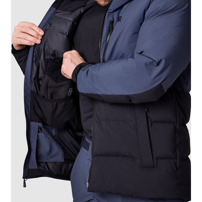 Outdoor Research Snowcrew Down Jacket - Men's Atlantic/Black
