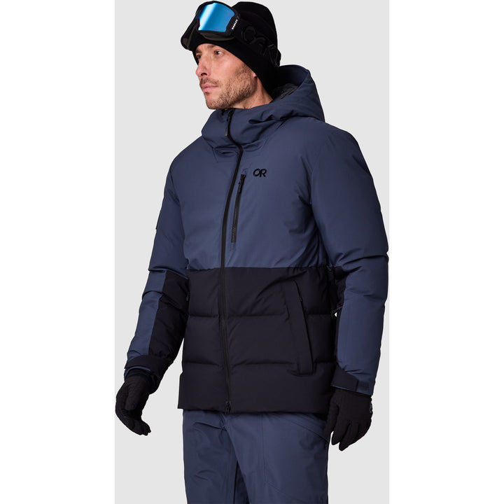 Outdoor Research Snowcrew Down Jacket - Men's Atlantic/Black