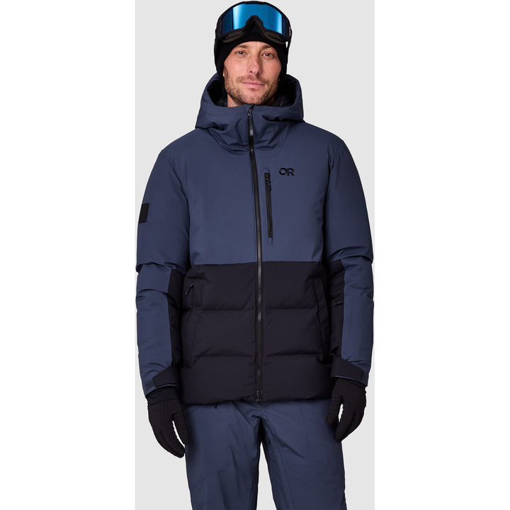Outdoor Research Snowcrew Down Jacket - Men's Atlantic/Black