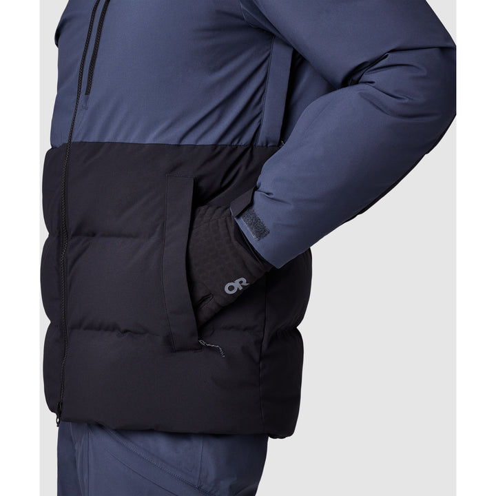 Outdoor Research Snowcrew Down Jacket - Men's Atlantic/Black