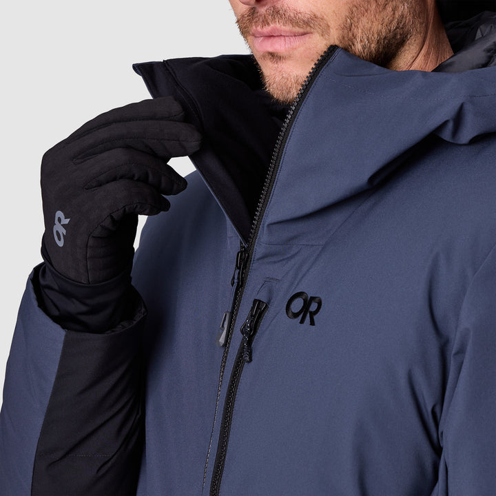 Outdoor Research Snowcrew Down Jacket - Men's Atlantic/Black