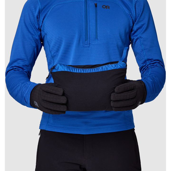 Outdoor Research Helium Down Hoodie - Men's Azurite/Black