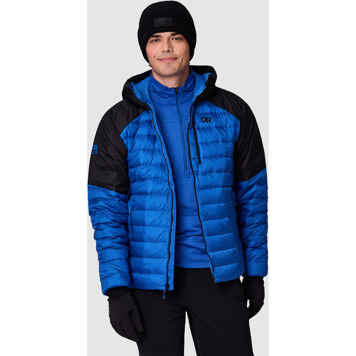 Outdoor Research Helium Down Hoodie - Men's Azurite/Black