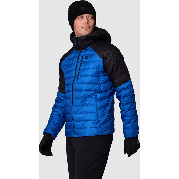Outdoor Research Helium Down Hoodie - Men's Azurite/Black
