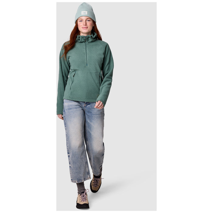 Outdoor Research Trail Mix XT Fleece Pullover Hoodie - Women's Malachite