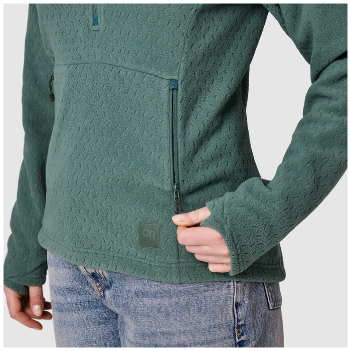Outdoor Research Trail Mix XT Fleece Pullover Hoodie - Women's Malachite