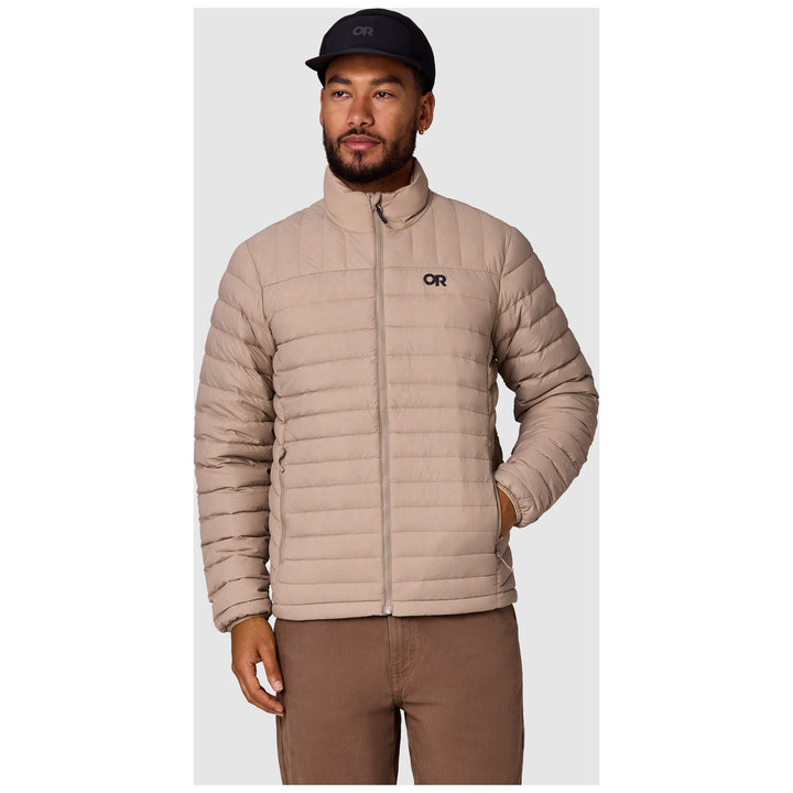 Outdoor Research Transcendent Down Jacket - Men's Pro Khaki