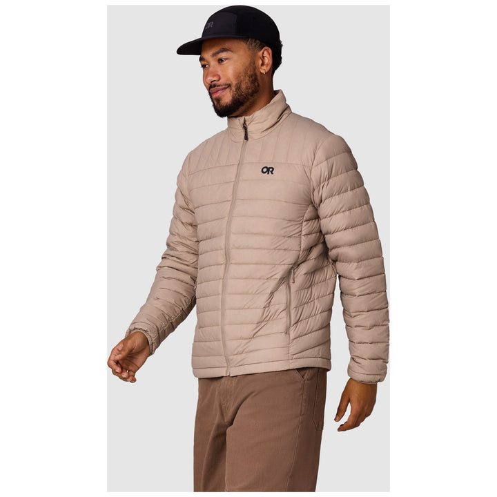 Outdoor Research Transcendent Down Jacket - Men's Pro Khaki
