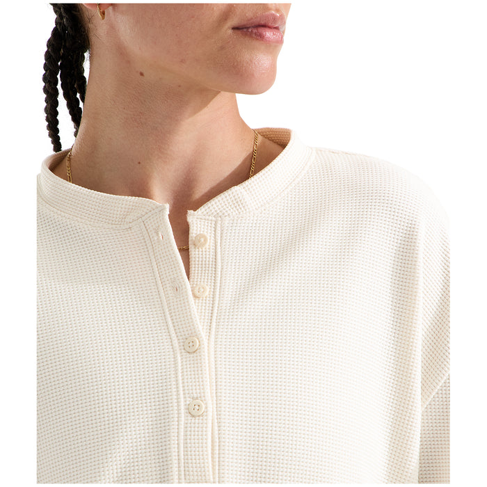 The North Face Ridge Path Waffle Long-Sleeve Henley Shirt - Women's White Dune
