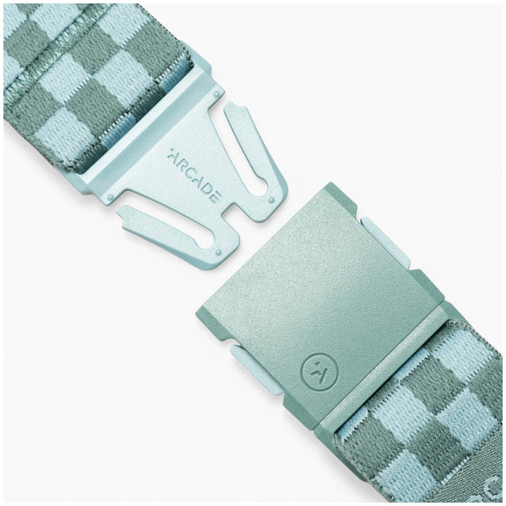 Arcade Check Belt Caspian/Cove