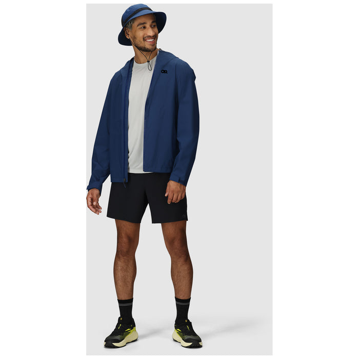 Outdoor Research Stratoburst Stretch Rain Jacket - Men's Solid Cenote