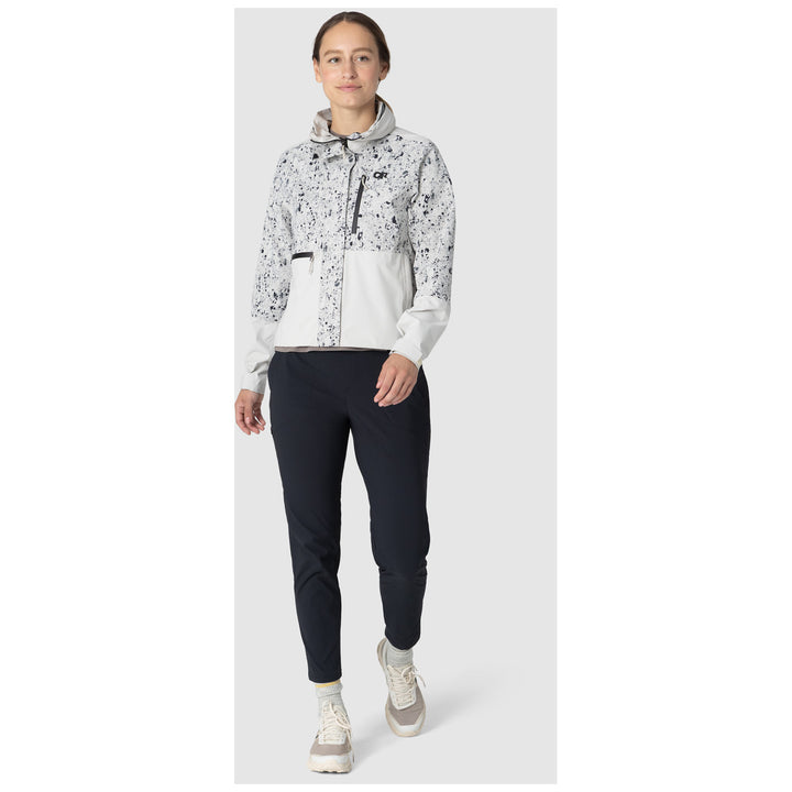 Outdoor Research Stratoburst Stretch SE Jacket - Women's Oyster Creekside Print/Oyster