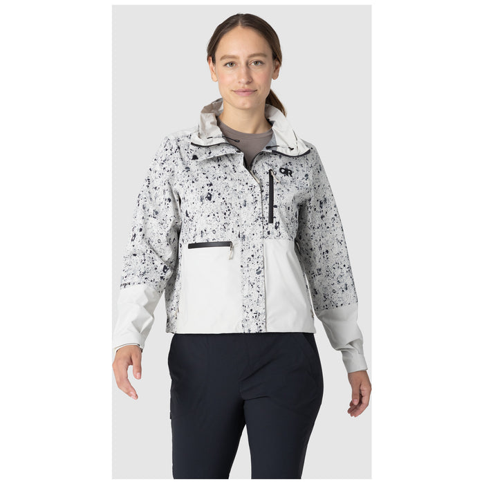 Outdoor Research Stratoburst Stretch SE Jacket - Women's Oyster Creekside Print/Oyster