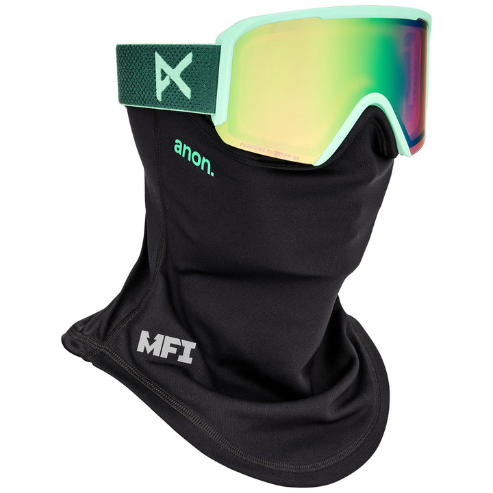 Anon Nesa S Low Bridge Fit Goggles Brunswick Green / Perceive Variable Green + Perceive Cloudy Pink