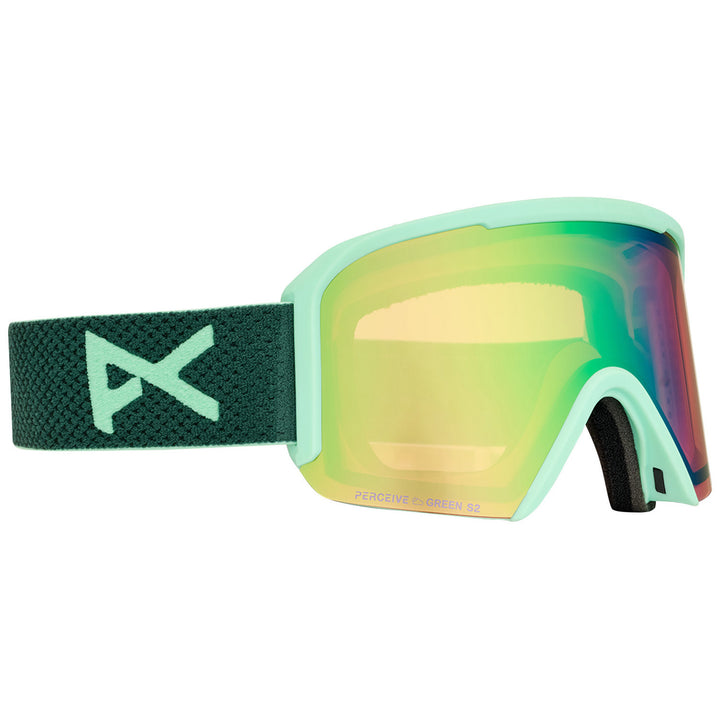 Anon Nesa S Low Bridge Fit Goggles Brunswick Green / Perceive Variable Green + Perceive Cloudy Pink