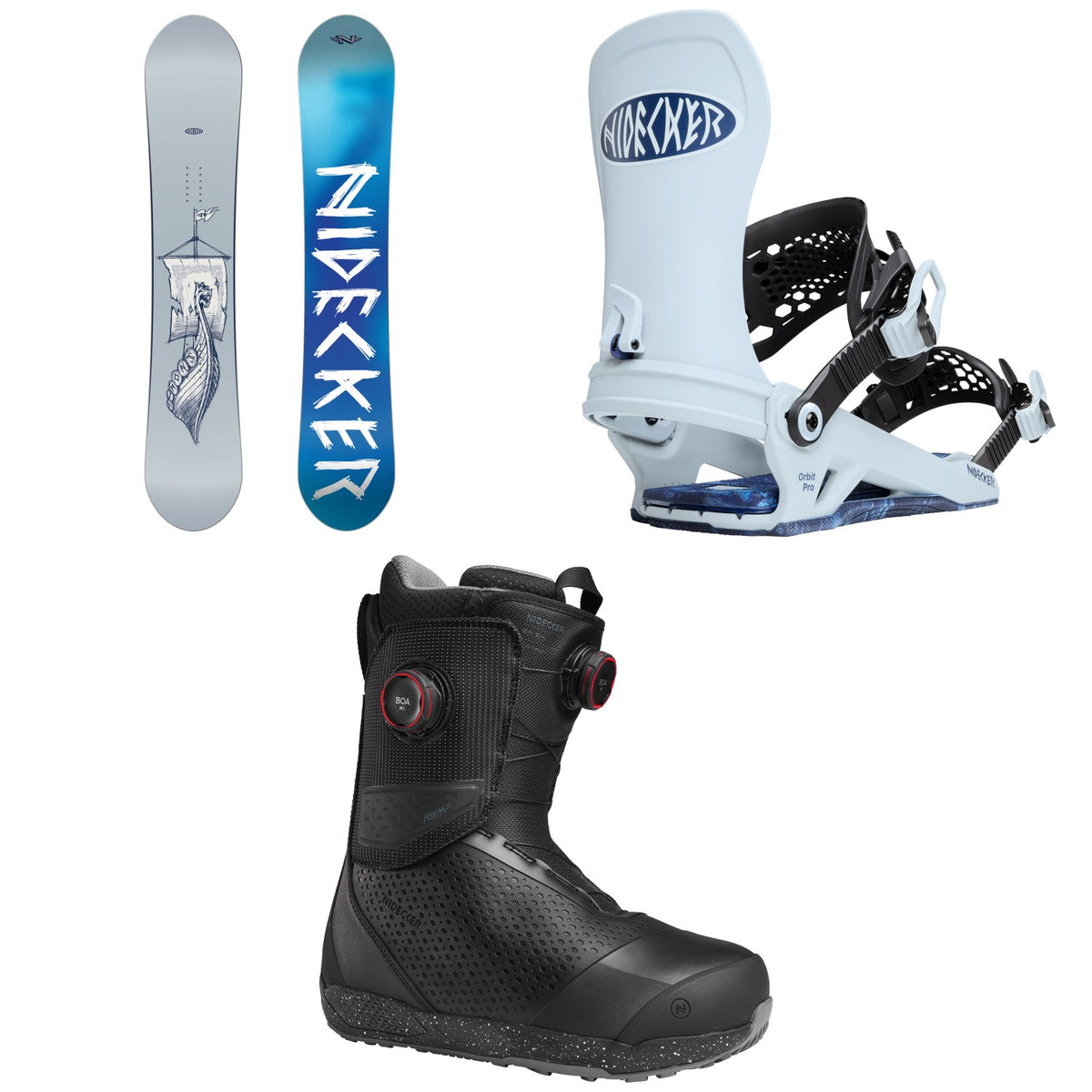 Nidecker Sensor Mons Snowboard + Orbit Pro Snowboard Bindings + Rift Pro Snowboard Boots 2027