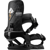 Rome Katana AW FASE Pro Snowboard Bindings 2027 Black::Black